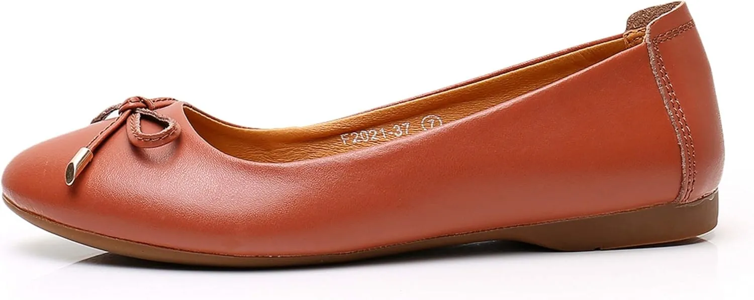 VenusCelia Women's Bowknot Ballet Dance Flat Shoe