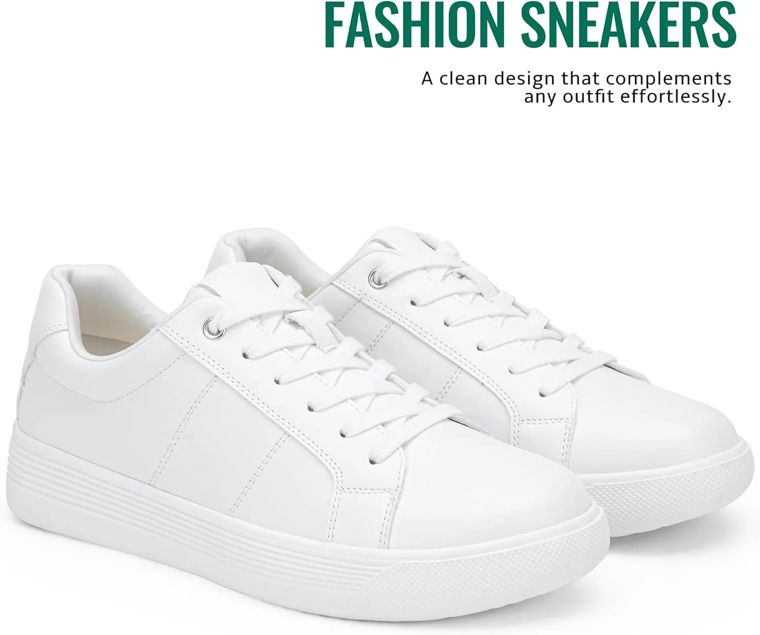 Vepose White Casual Walking Sneakers for Women Fashion Comfortable Slip On Low Top 8013 Shoes