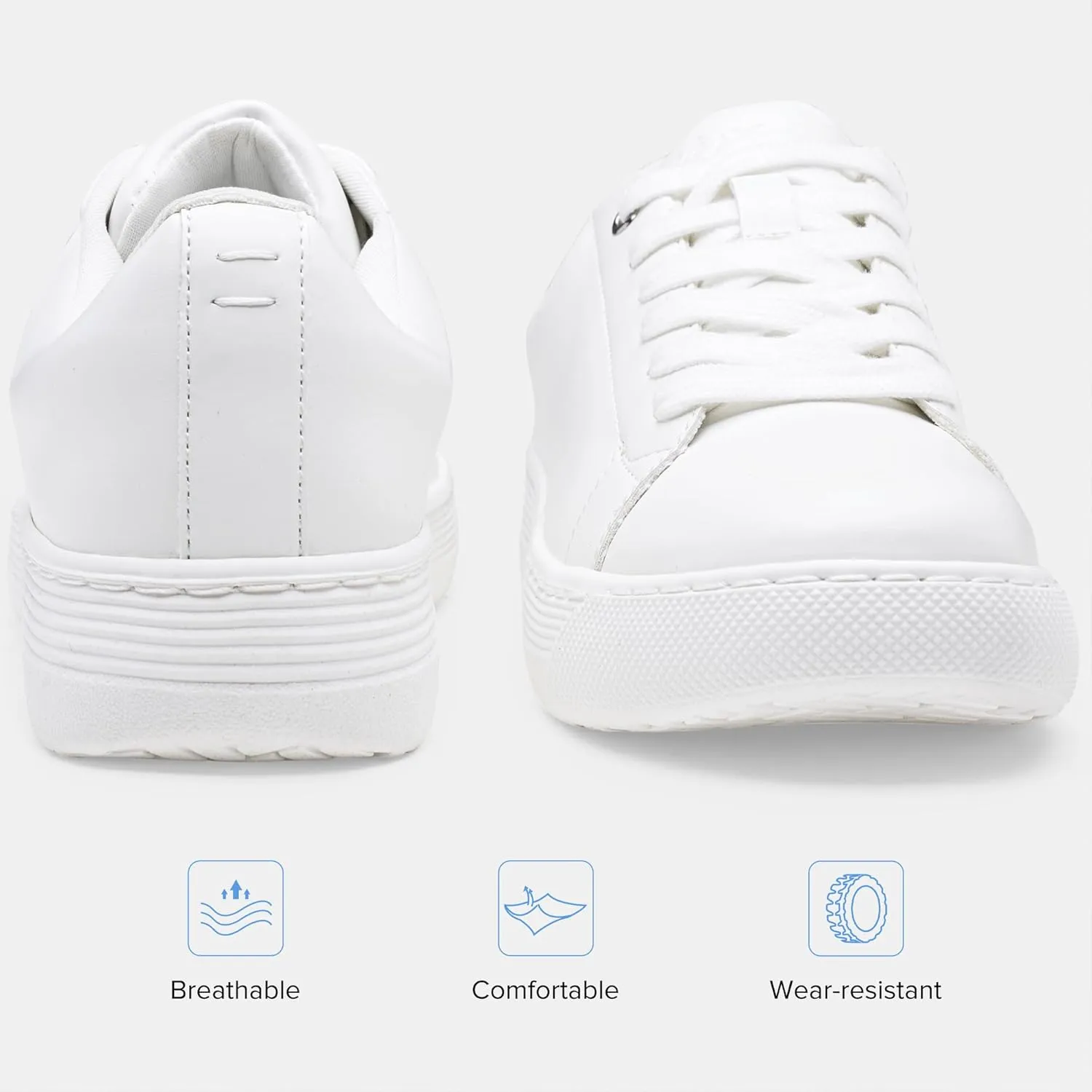 Vepose White Sneakers 8013 Casual Fashion Comfortable Classic Shoes for Walking