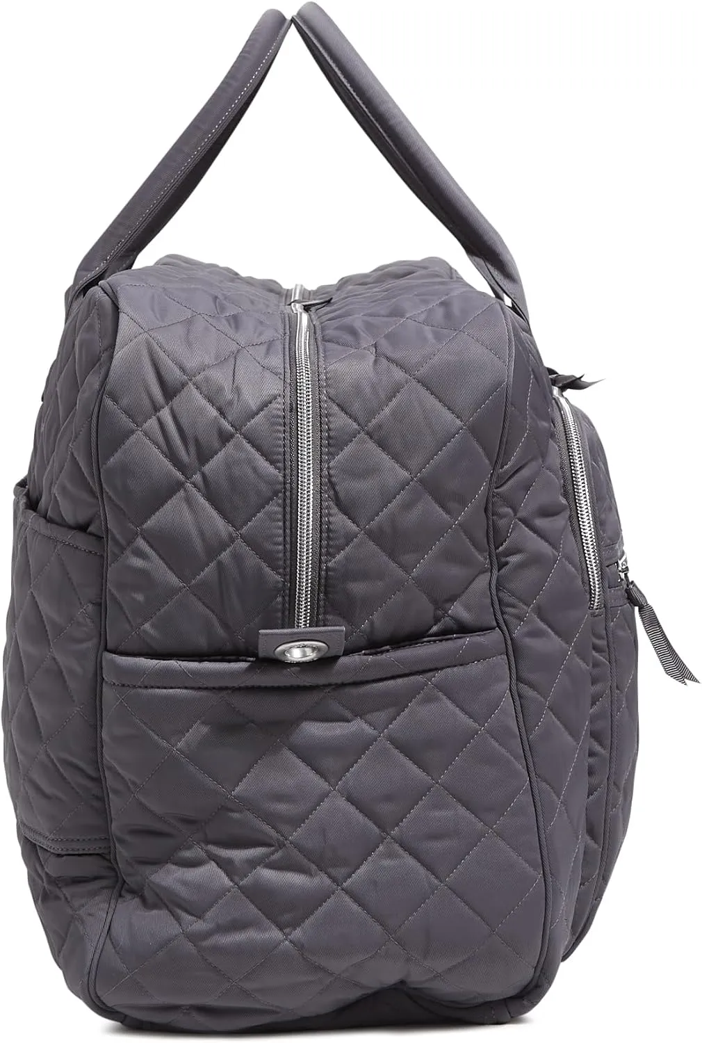 Vera Bradley Women's, Performance Twill Grand Weekender Travel Bag, Shadow Gray, One Size