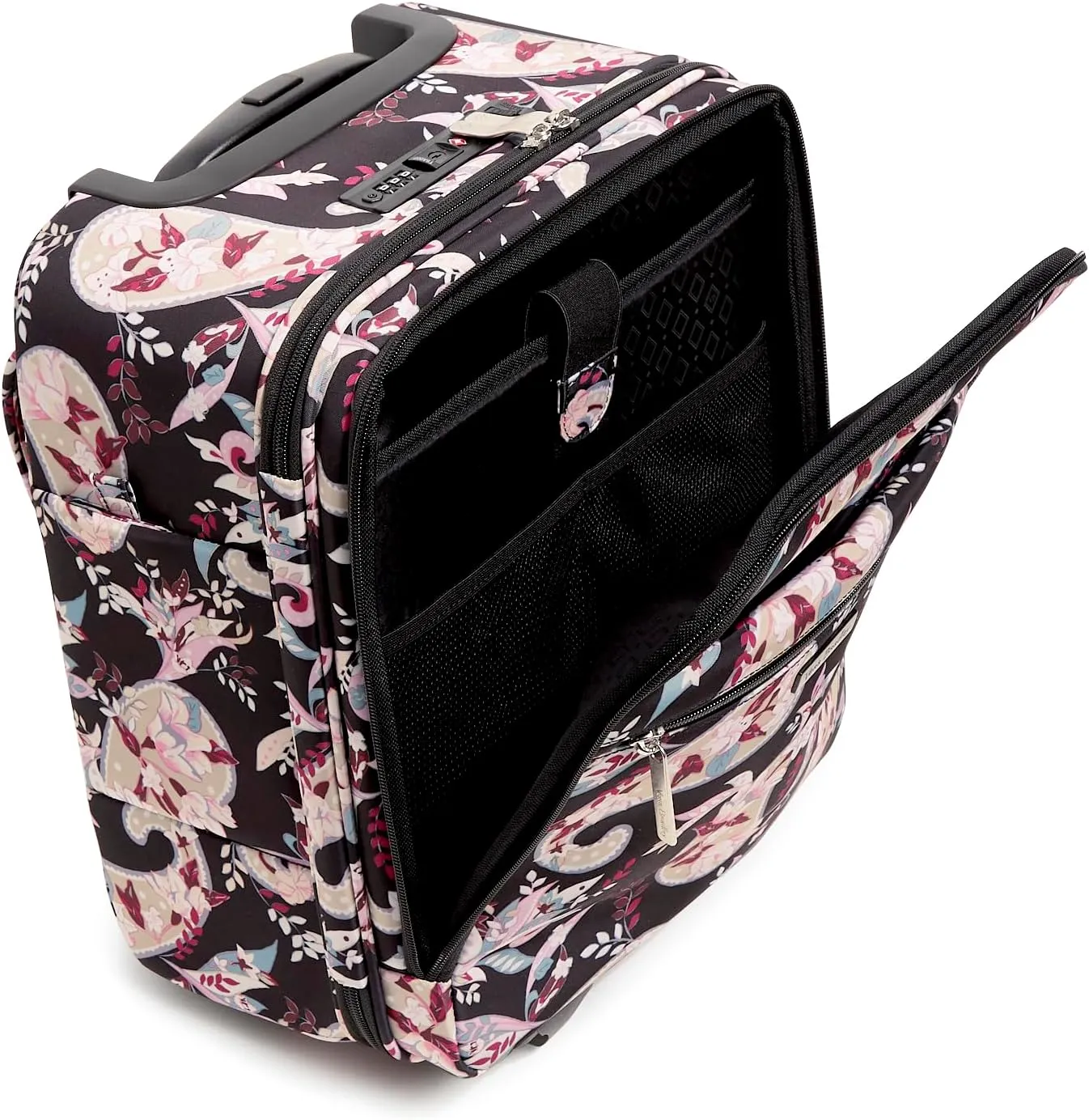 Vera Bradley Women's Softside Underseat Rolling Work Bag Luggage, Botanical Paisley, One Size