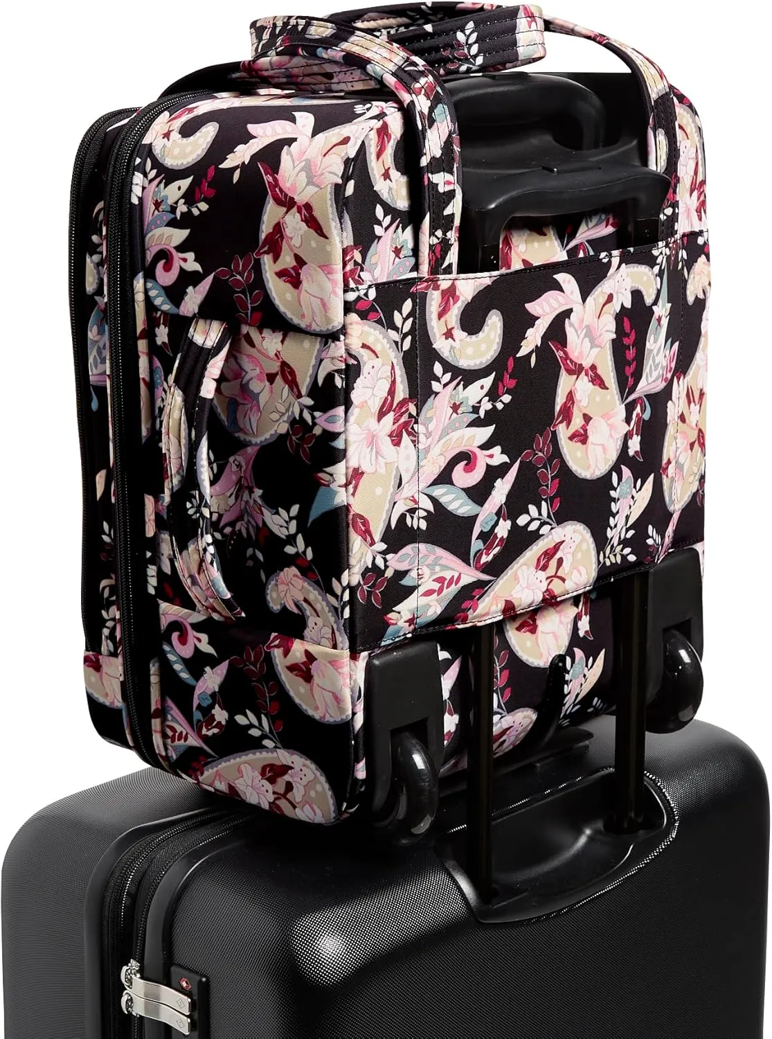 Vera Bradley Women's Softside Underseat Rolling Work Bag Luggage, Botanical Paisley, One Size