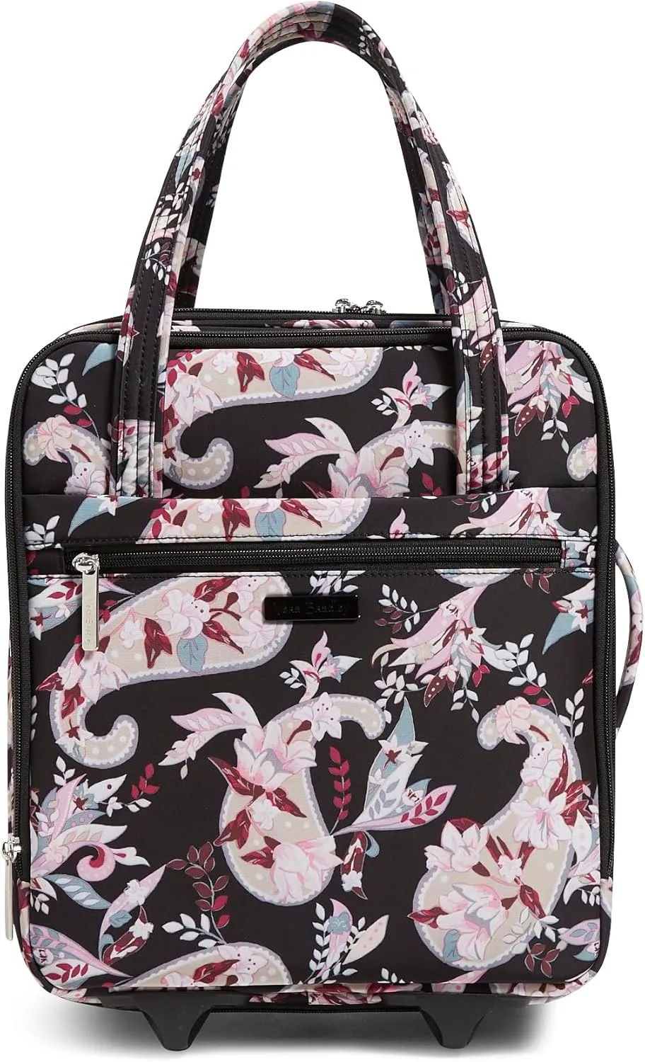 Vera Bradley Women's Softside Underseat Rolling Work Bag Luggage, Botanical Paisley, One Size
