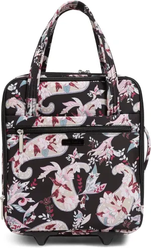 Vera Bradley Women's Softside Underseat Rolling Work Bag Luggage, Botanical Paisley, One Size