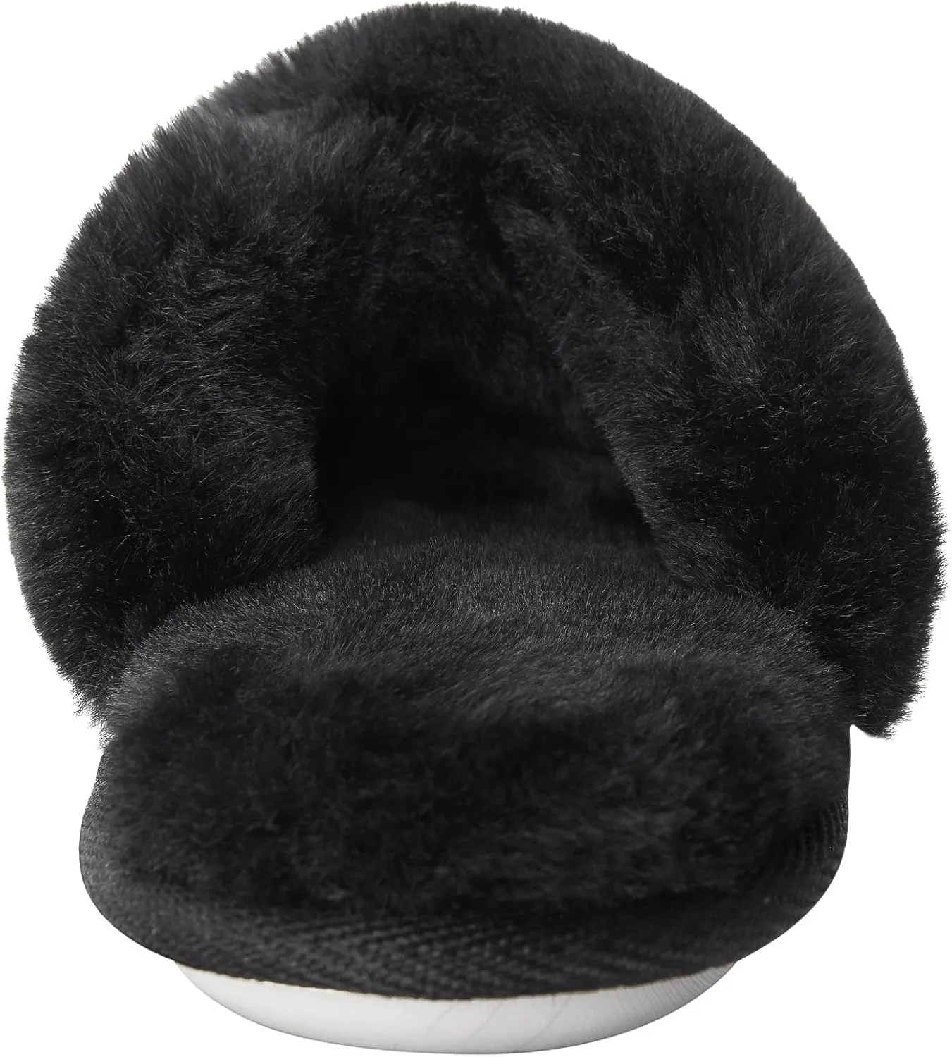VONMAY Women's Soft Cross Band Slippers Plush Furry Slides Faux Fur Open Toe Comfy Slip On House Shoes