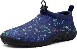 WateLves Toddler Water Shoes Kids Boys and Girls Quick Dry Lightweight Non-Slip Aqua Swim Socks with Flexible Thick Sole for Beach, Pool, Surfing
