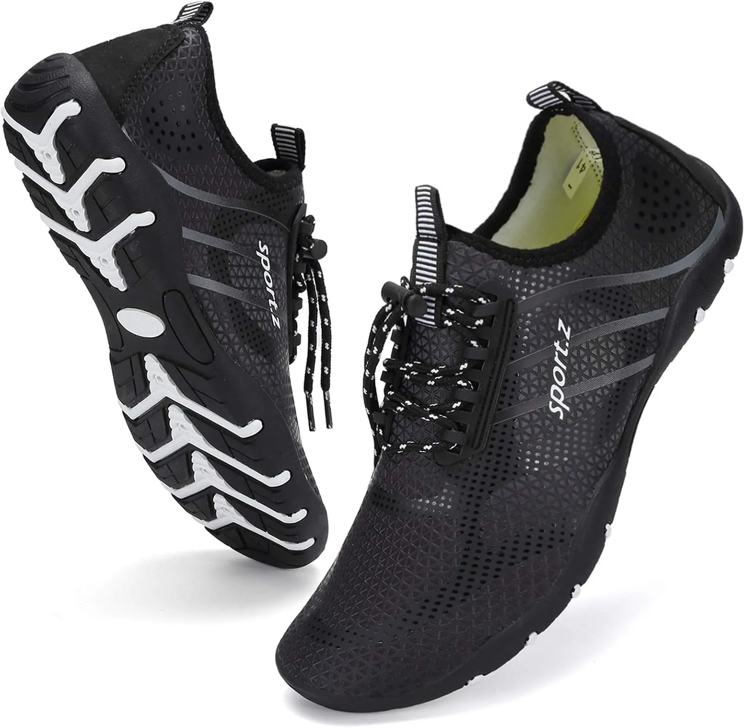 WateLves Water Shoes Mens Womens Barefoot Beach Swim Shoes Quick-Dry Aqua Socks for Surf Pool Yoga Water Aerobics