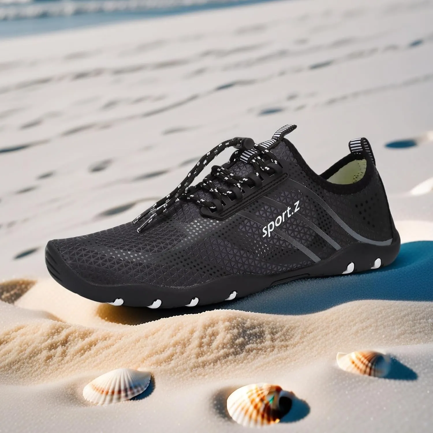 WateLves Water Shoes Mens Womens Barefoot Beach Swim Shoes Quick-Dry Aqua Socks for Surf Pool Yoga Water Aerobics