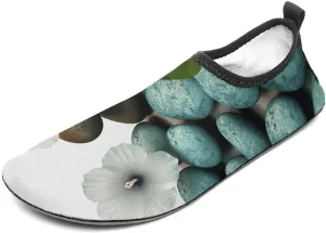 Water Shoes for Women Men Swim Beach Shoes Quick Dry Barefoot Aqua Shoes Cobblestone Zen Flowers Sport Shoes Hiking Shoes
