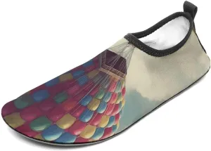 Water Shoes for Women Men Swim Beach Shoes Quick Dry Barefoot Aqua Shoes Hot Air Balloon Take Wooden House Sport Shoes Hiking Shoes