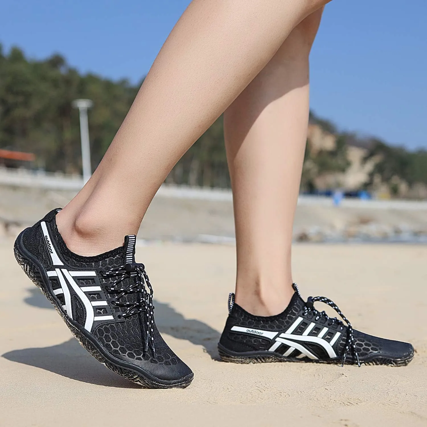 Water Shoes Mens Womens Quick Dry Barefoot Aqua Socks Diving Sports Shoes for Beach Swim Surf Pool Yoga Outdoor Trip