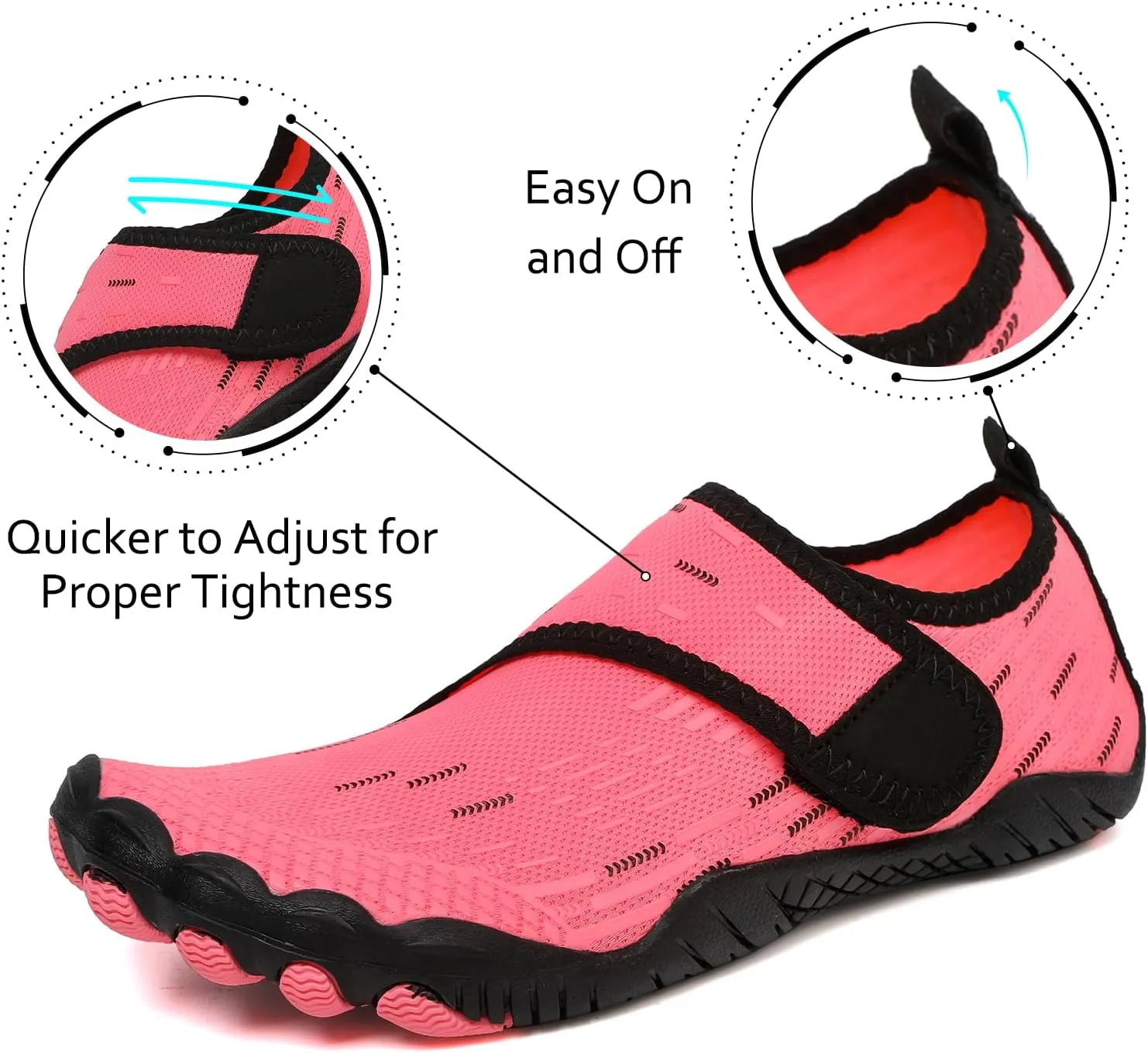 Water Shoes Mens Womens Quick-Dry Barefoot Swim Beach Pool Shoes Aqua Yoga Socks for Hiking Walking Diving Surf Outdoor Water Sports