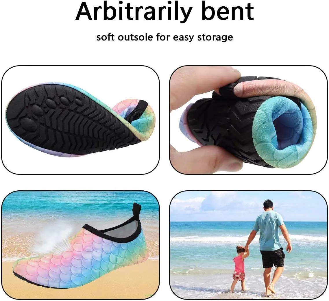Water-Shoes-Swim-Shoes Quick-Dry Barefoot Aqua-Socks-Beach-Shoes for Pool Yoga Surf for Women-Men