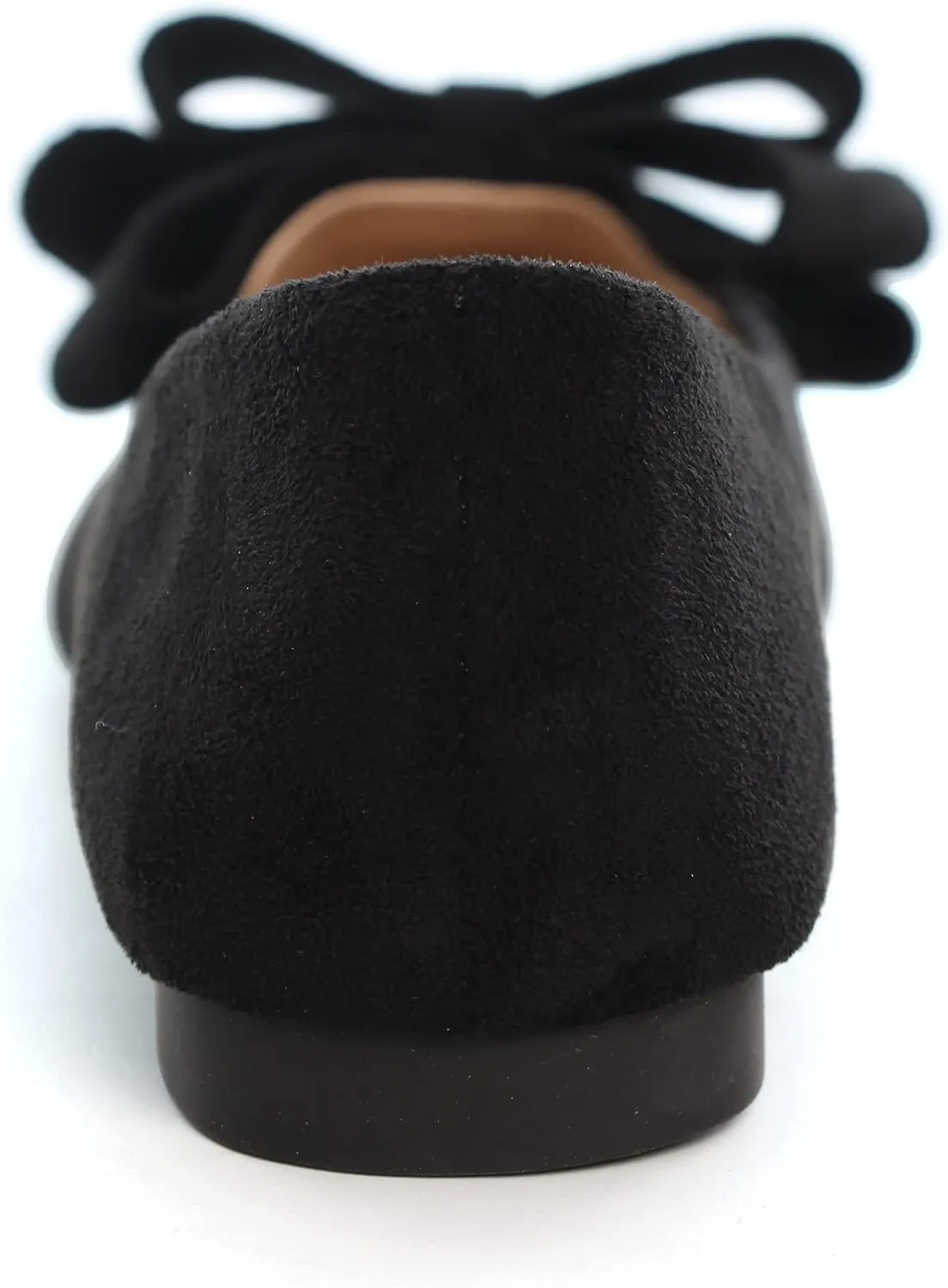 WENJIAZHIZHI Flat Dress Shoes Women Comfortable Ballet Flats Slip On Pearls Knot Dressy Shoes Pointed Toe