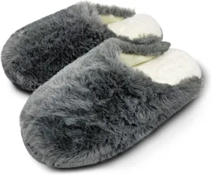 WOJWSKI Men's and Women's Slippers Memory Foam Winter House Slippers Bedroom Shoes Scuff Indoor Warm Slip On