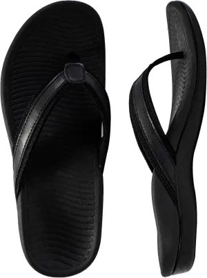 Womans Sandals Flip Flop with Orthotic For Flat Feet Plantar Fasciitis Arch Support Athletic Slide Sandals Relieve Flat Feet, High Arch,