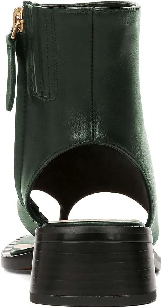 Women Ankle Sandals Boots Chunky Low Heels Flip Flop Open Toe Side Zippers Shoe Shopping Party Prom Size 4-16 US