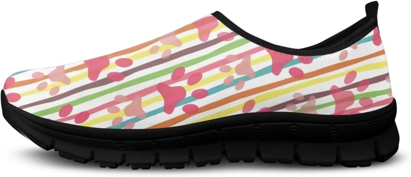Women Slip On Sneakers Casual Low Top Flats Shoes Soft Non-Slip Walking Shoes Classic Lightweight Shoes