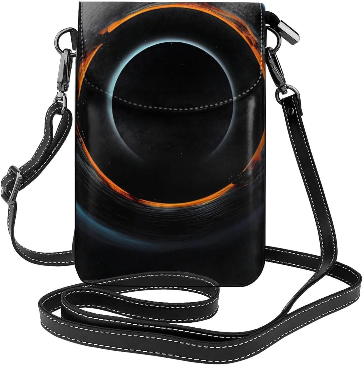 women Small Cell Phone Purse Mysterious Cosmic Black Holes pattern : Multifunction,Soft, durable,Convenient for daily use and travel