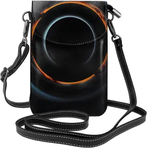 women Small Cell Phone Purse Mysterious Cosmic Black Holes pattern : Multifunction,Soft, durable,Convenient for daily use and travel