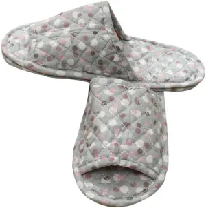 Women Vintage Home Slippers Soft Cotton Floral Floor Shoes Toe Sole Slippers Non-Slip Bedroom Couple