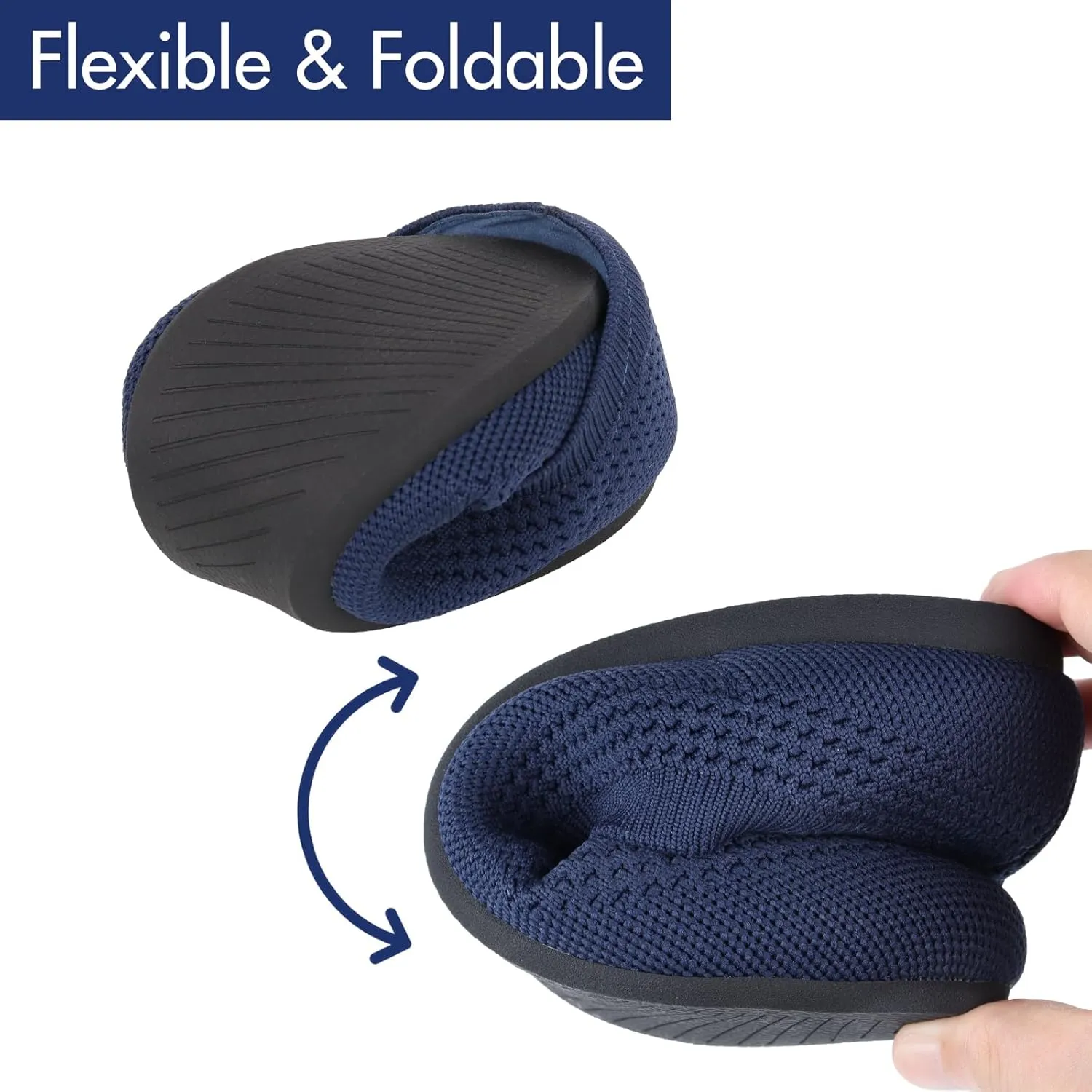 Women's Ballet Flats Shoes Round Toe Slip On Knit Casual Dress Shoes Comfort Ballerina Walking Flats Shoes