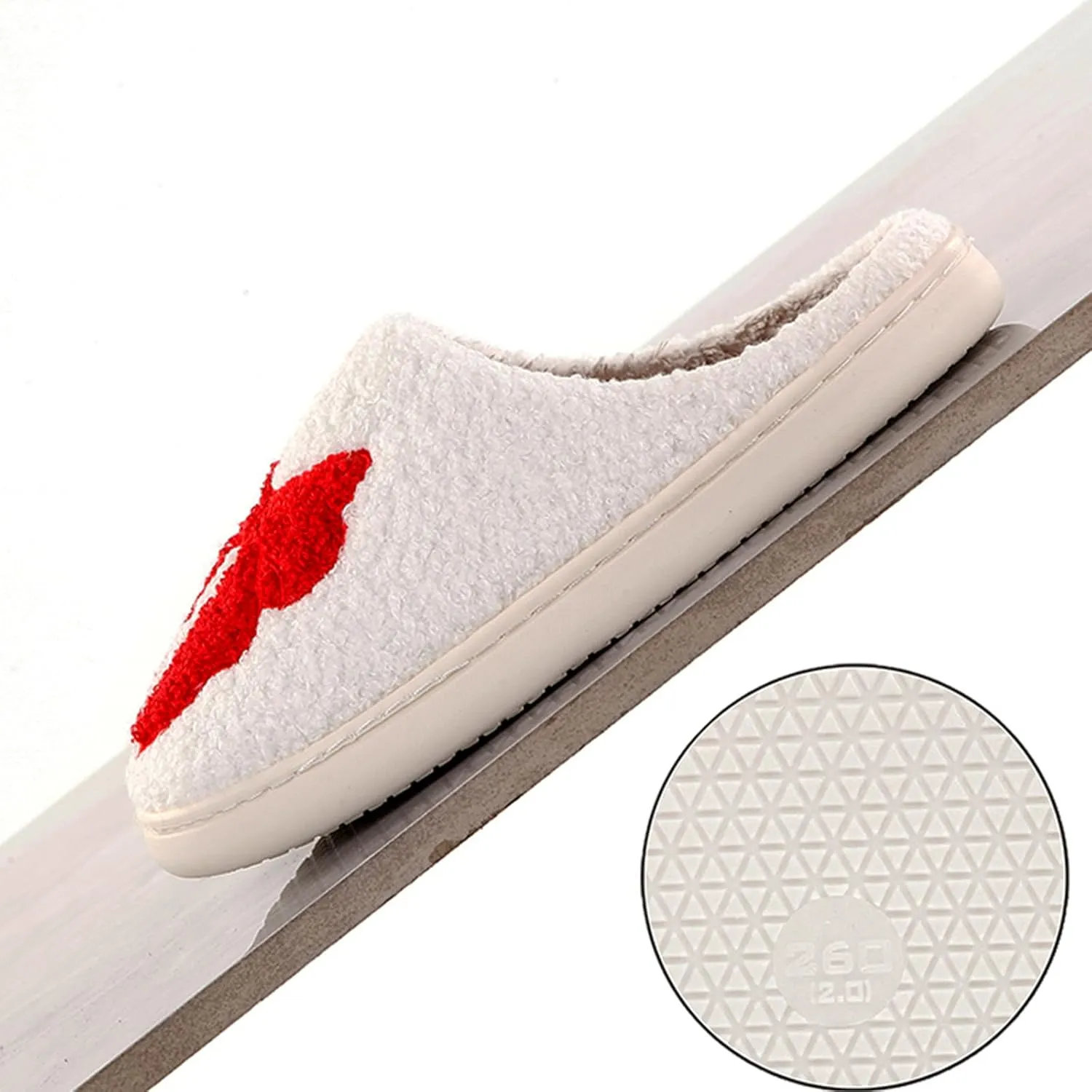 Women's Bow Slippers Fuzzy bowknot slippers Soft Memory Foam Plush Fluffy Warm House Shoes