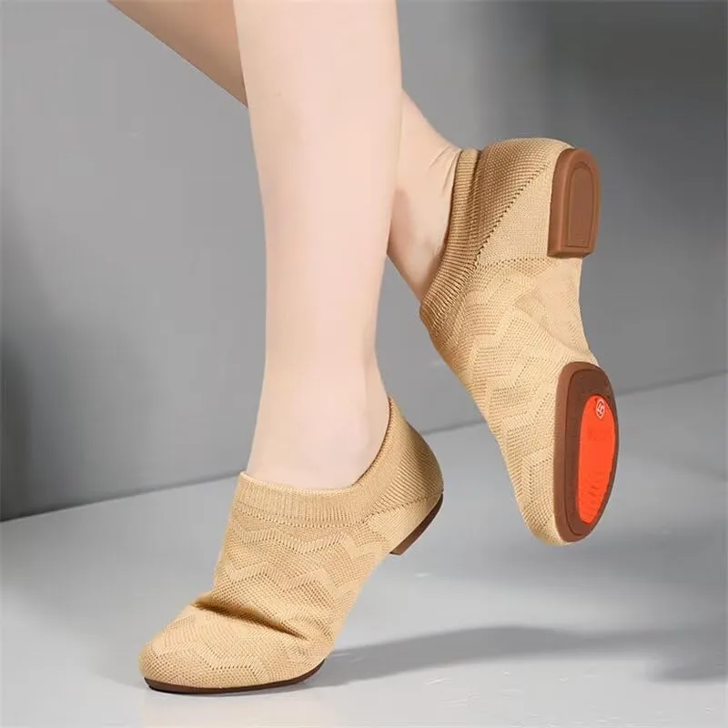 Women's Breathable Mesh Soft Dance Shoes for Yoga Ballet Exercise