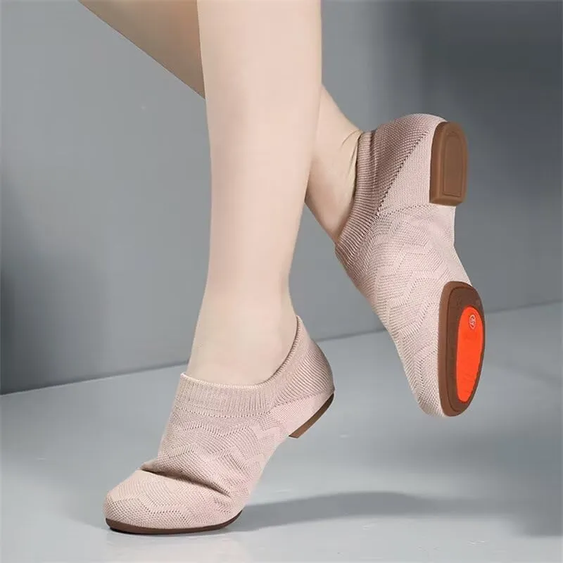 Women's Breathable Mesh Soft Dance Shoes for Yoga Ballet Exercise