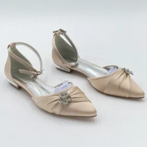 Women's Casual D'Orsay Pointed Plain Ballet Comfort Soft Slip On Flat