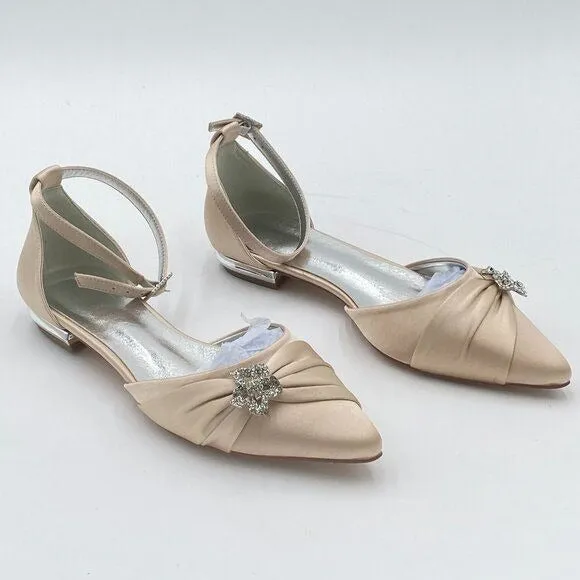 Women's Casual D'Orsay Pointed Plain Ballet Comfort Soft Slip On Flat
