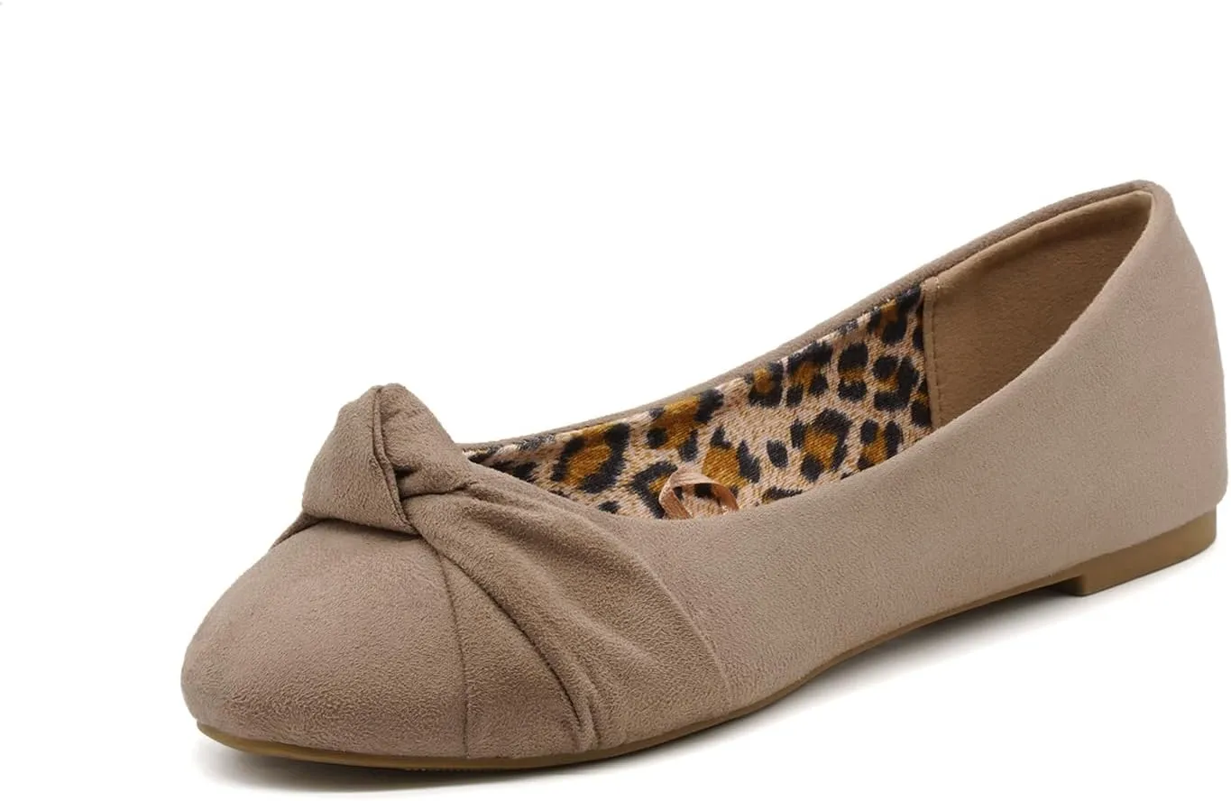 Women's flats with knot front Cute Ballet Flats for Women Casual or Dressy shoes for women Comfortable flats womens shoes