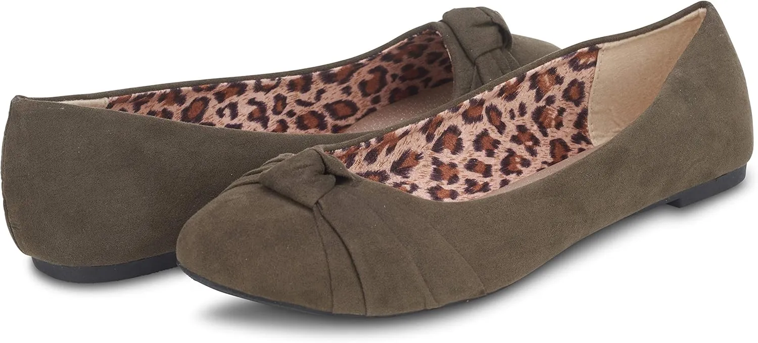 Women's flats with knot front Cute Ballet Flats for Women Casual or Dressy shoes for women Comfortable flats womens shoes