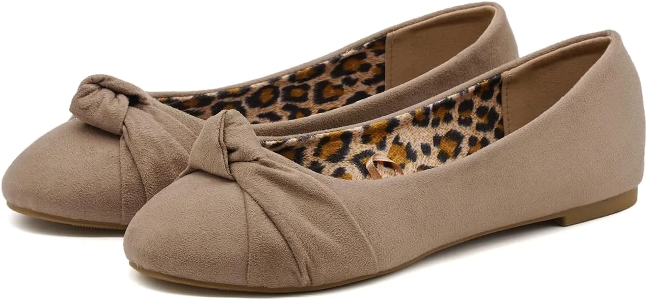 Women's flats with knot front Cute Ballet Flats for Women Casual or Dressy shoes for women Comfortable flats womens shoes