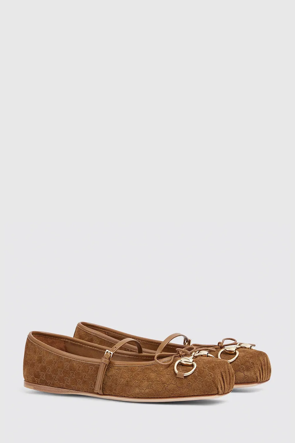 Women's Gucci Horsebit Ballet Flat In Suede