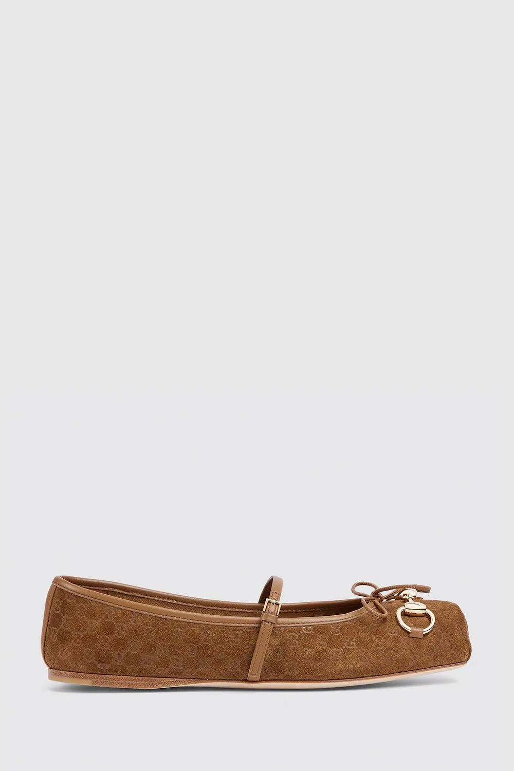 Women's Gucci Horsebit Ballet Flat In Suede