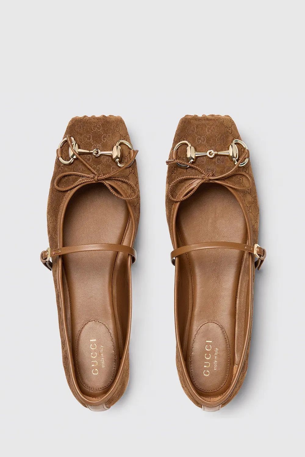 Women's Gucci Horsebit Ballet Flat In Suede