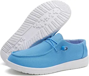 Womens Loafers Women Shoes Casual Slip-On Canvas Shoes Breathable Lightweight Boat Shoes for Women