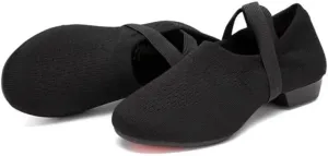 Women's Low Heel Breathable Dance Shoes for Indoor Yoga Ballet Exercise