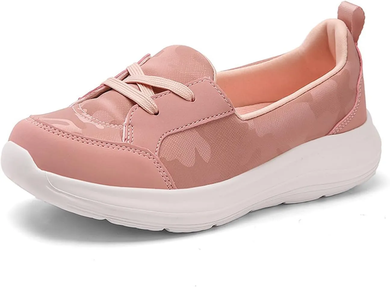 Women's Pattern Print Slip On Walking Shoes Comfortable Casual Arch Support Non-Slip Breathable Soft Sole Low Top Loafers Flats