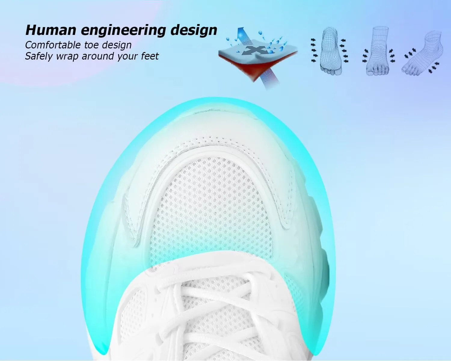 Women's Road-Running-Shoes Slip on Ladies Walking Fashion Athletic Sneakers Work Gym Comfort Lightweight Mesh Soft Sole