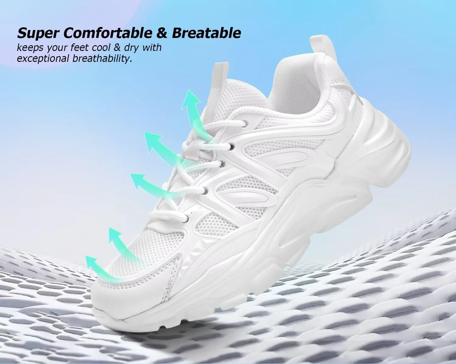 Women's Road-Running-Shoes Slip on Ladies Walking Fashion Athletic Sneakers Work Gym Comfort Lightweight Mesh Soft Sole