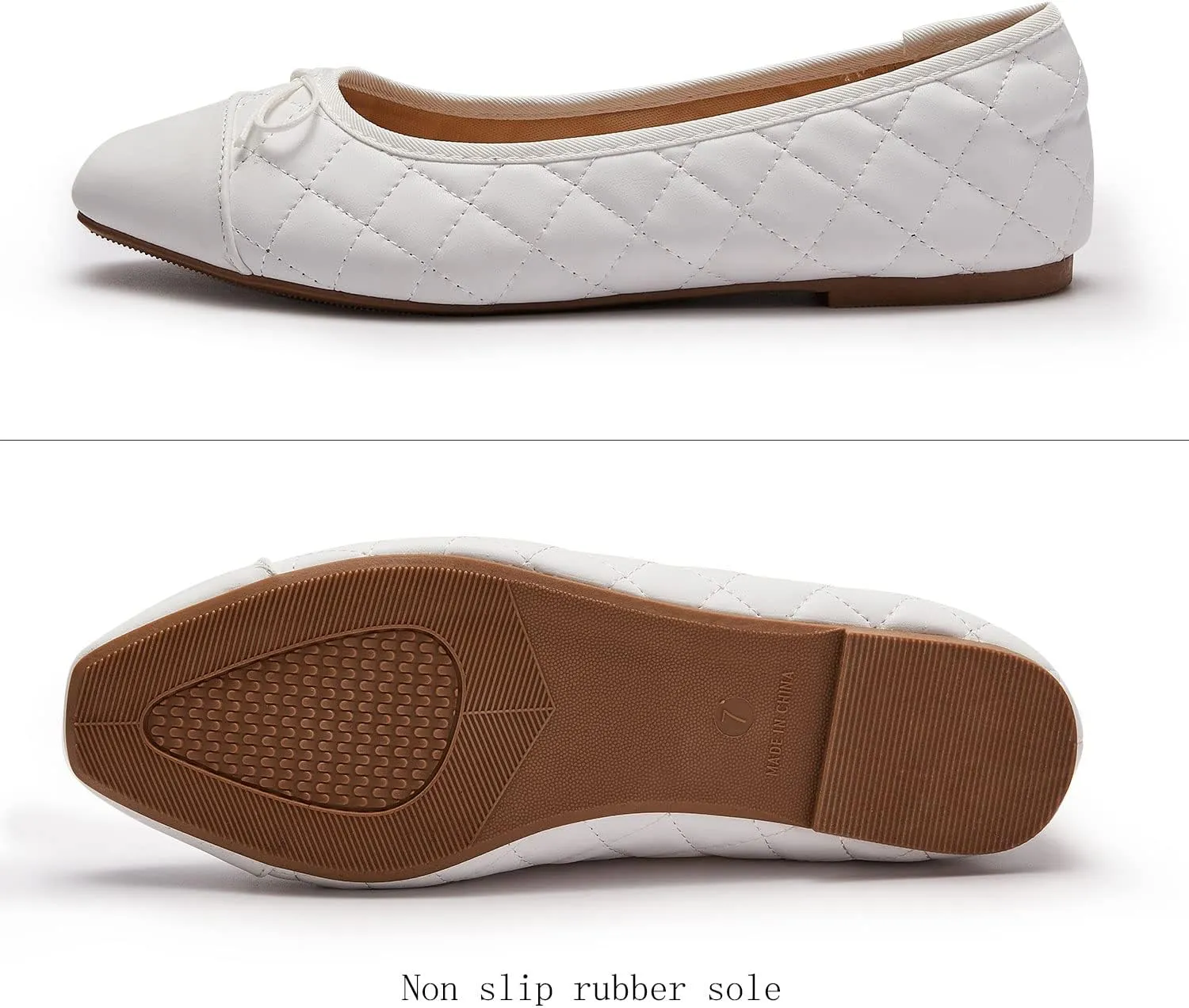 Women's Round Toe Ballet Flats Comfortable Bow Dressy Flats Shoes for Women