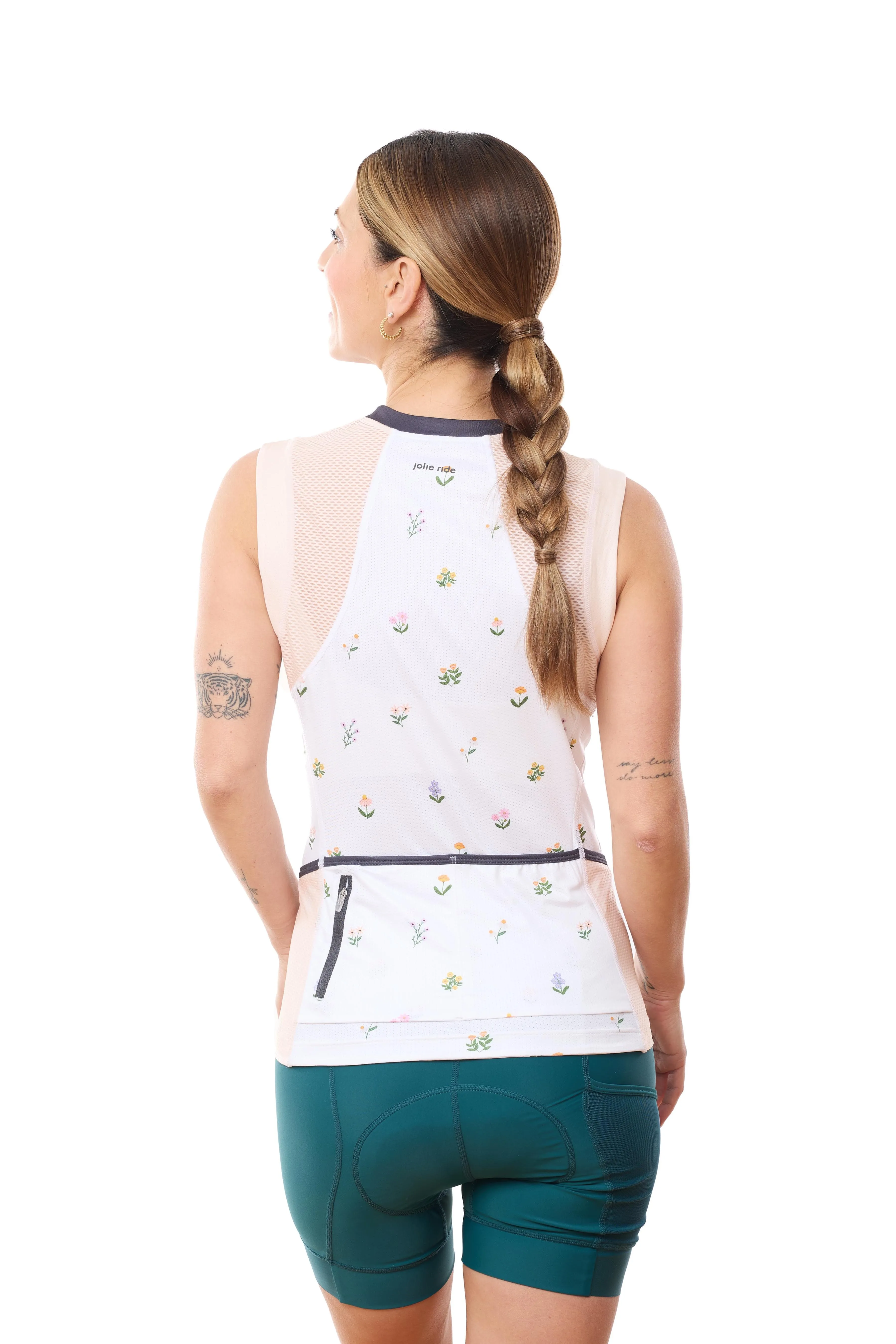 Women's Sleeveless Cycling Jersey - UPF 50  and Quick-Dry Fabric