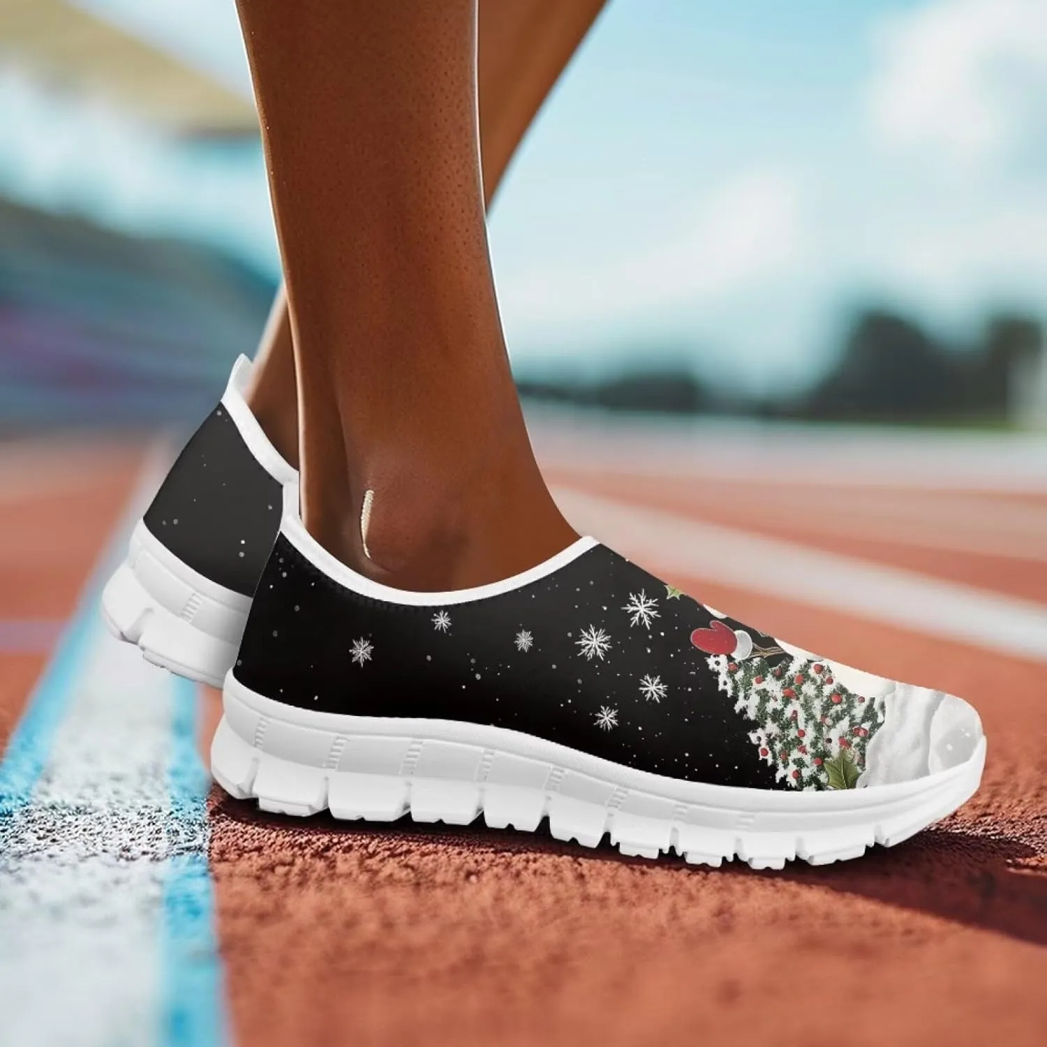 Women's Slip On Loafers Soft Comfort Causal Walking Shoes Low Top Non Slip Outdoor Sports Running Sneakers US 5.5-11.5