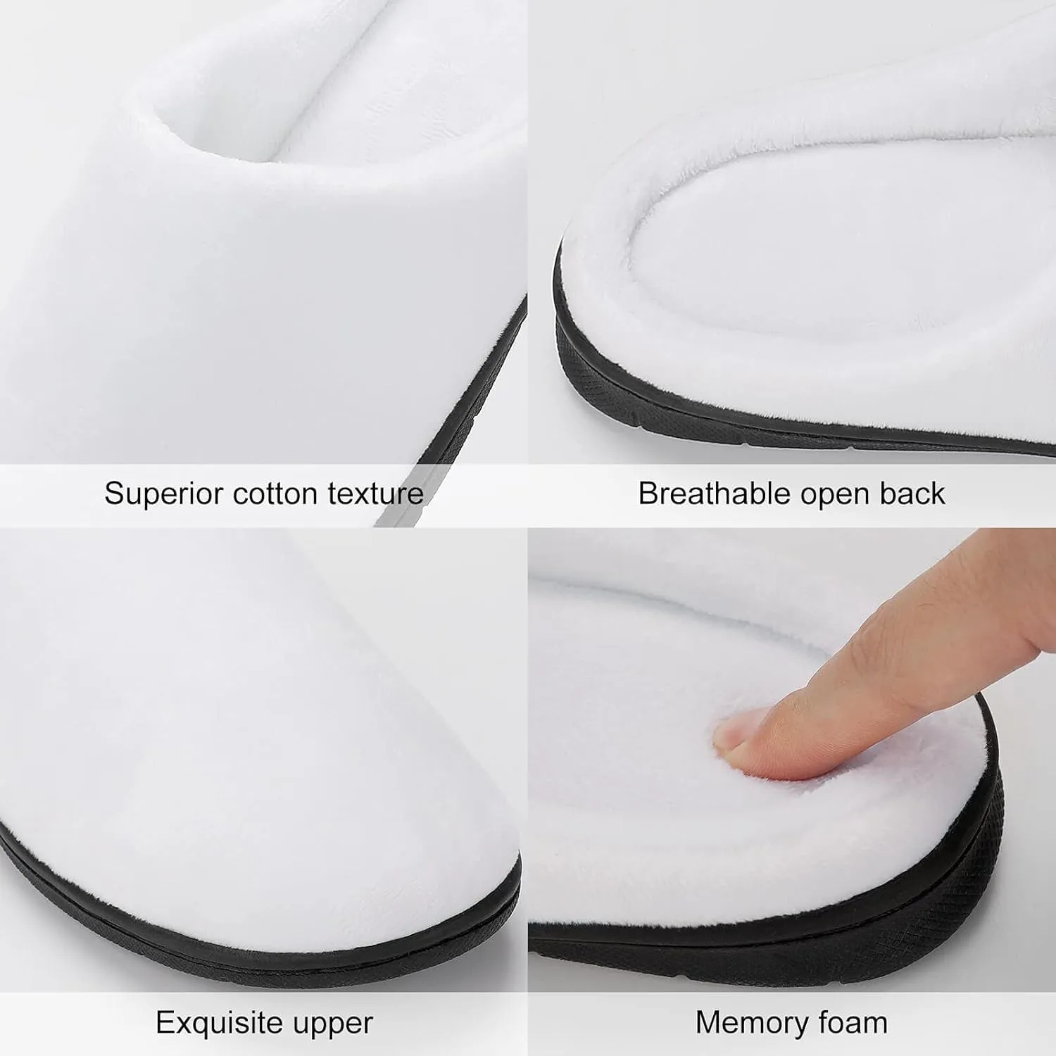 Womens Slippers Soft Bedroom Slip-On Shoes Ladies Halloween Cute Ghosts Slippers Cotton House Slippers Indoor Outdoor