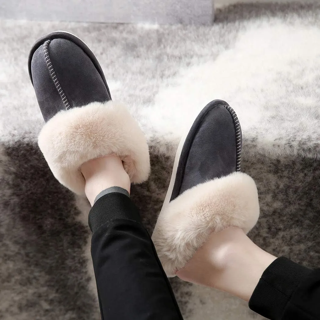 Women's Slippers Soft Plush Winter Warm House Shoes Slip on Memory Foam Fluffy Fur Slippers