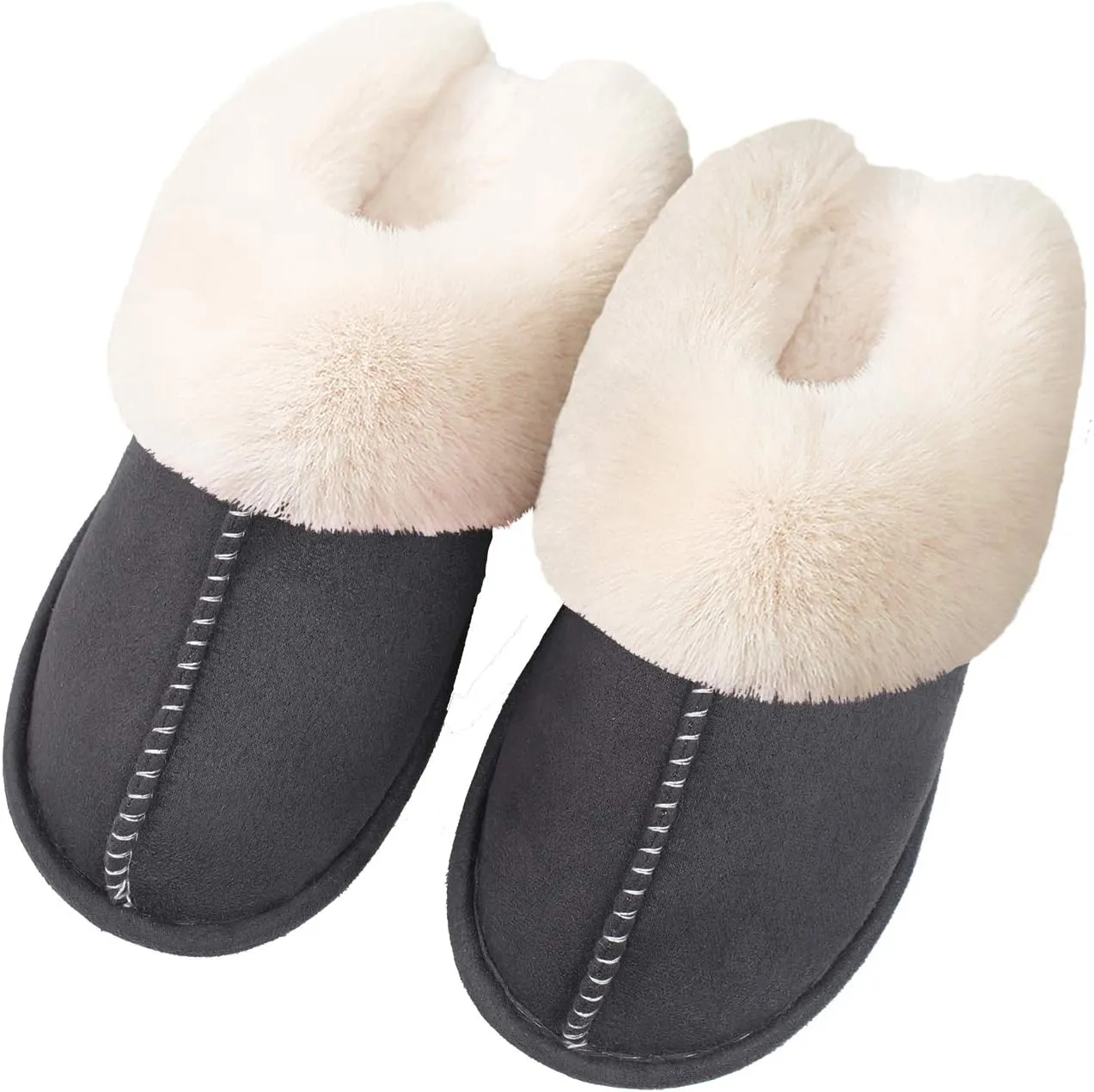 Women's Slippers Soft Plush Winter Warm House Shoes Slip on Memory Foam Fluffy Fur Slippers