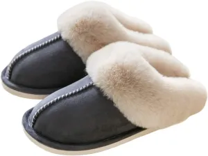 Women's Slippers Soft Plush Winter Warm House Shoes Slip on Memory Foam Fluffy Fur Slippers