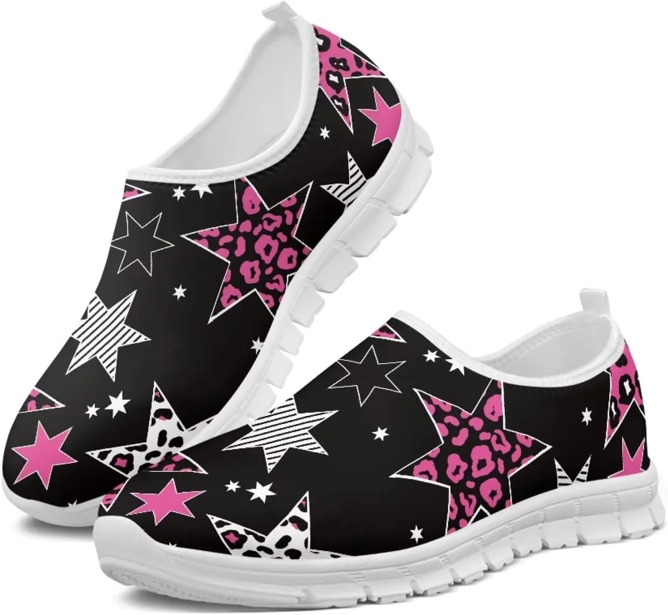 Women's Sneakers Casual Low Top Walking Sneaker Flat Outdoor Breathable Soft Slip On Lightweight Shoes for Women